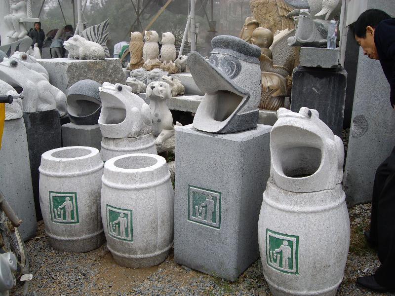 垃圾桶石雕厂家 福建优质的垃圾桶石雕供应&nbsp;&nbsp;垃圾桶石雕价格
