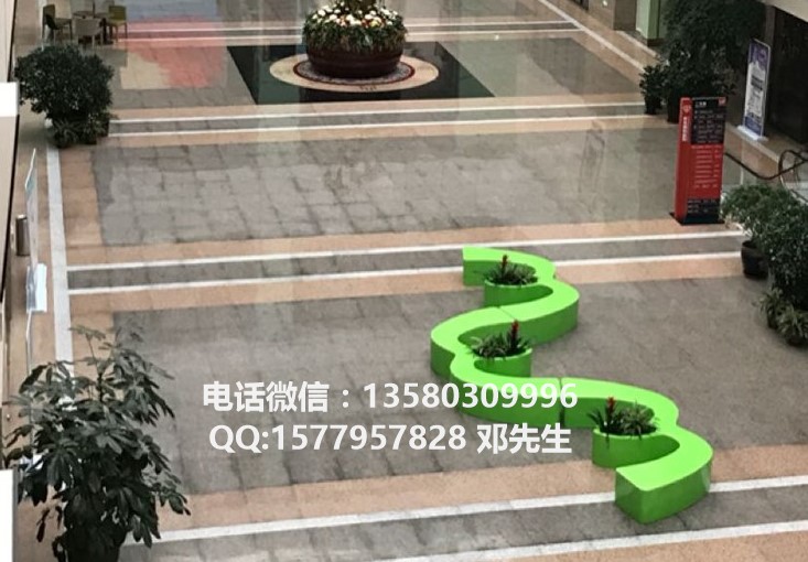 玻璃钢圆形美陈休闲椅 展厅休息区玻璃钢座椅  玻璃钢椅  玻璃钢休息椅