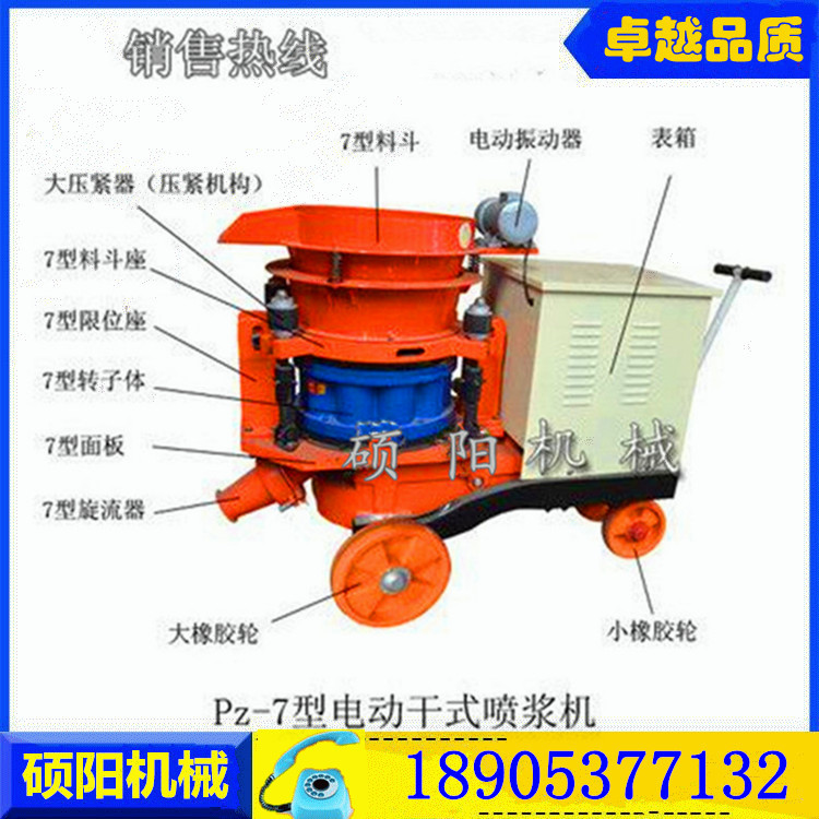 供应PZ-6-1建筑喷浆机 混凝土泥浆机矿用喷浆机  矿业喷浆机