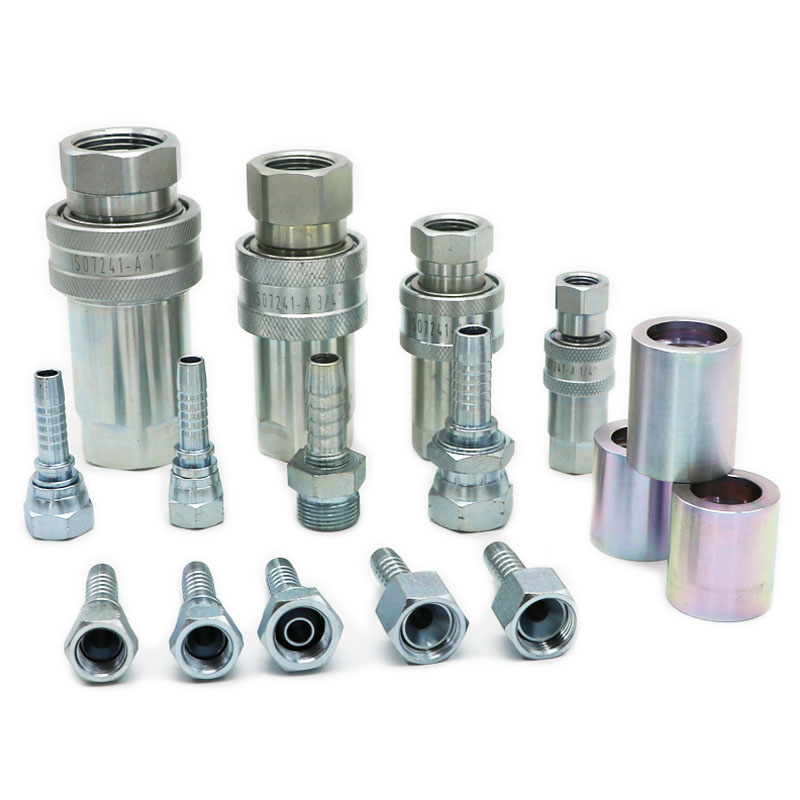 扣压式软管接头#金属胶管接头厂家#优质液压胶管接头