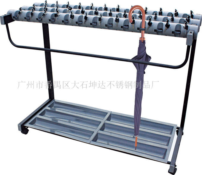 优质带锁雨伞架 有12/18/24/36头雨伞放置架  挂伞架