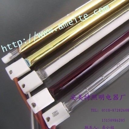 安美特——半镀金卤素石英加热灯管  半镀金石英加热管  碳纤维石英加热管  卤素加热管