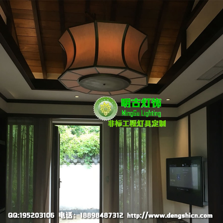 中式别墅客厅吊灯 新中式别墅吊灯 别墅吊灯定制