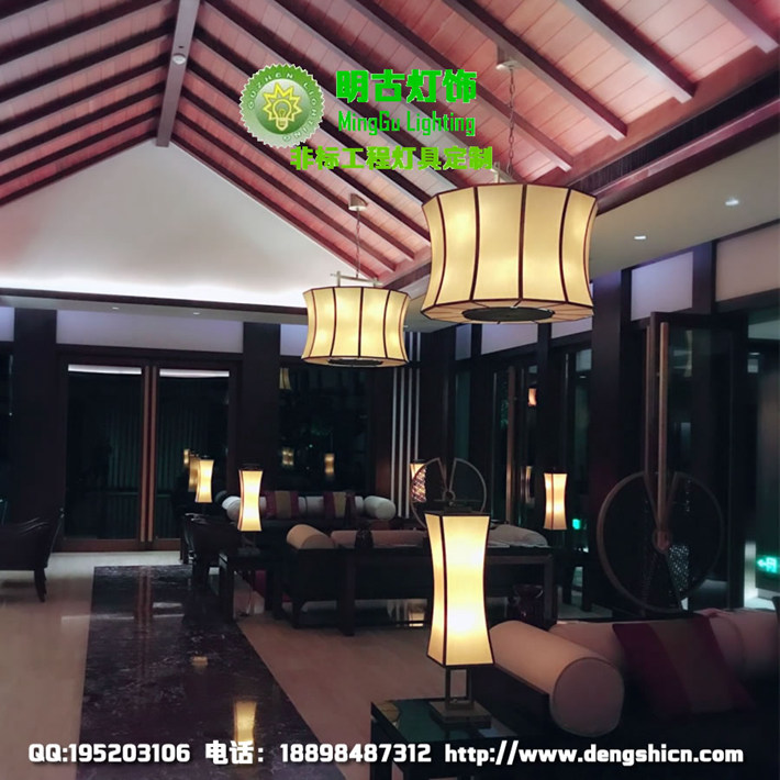 中式别墅客厅吊灯 别墅餐厅中式吊灯 新中式客房吊灯