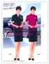 夏季空姐短袖工作服套装，导医制服职业装订做