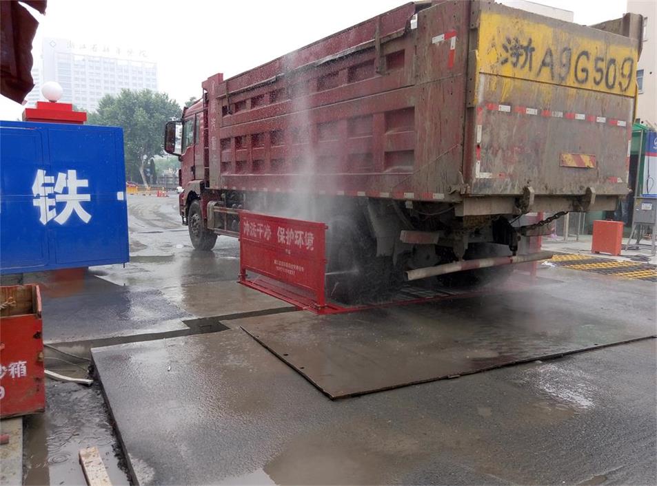 船舶修理厂自动洗车机 矿场洗车平台 自动旋转式洗轮机