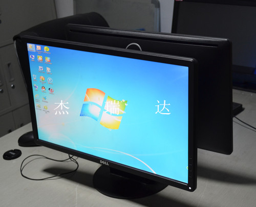 21.5寸同步显示柜台式双面电脑显示器  桌面式双面显示器  柜台式双屏显示屏