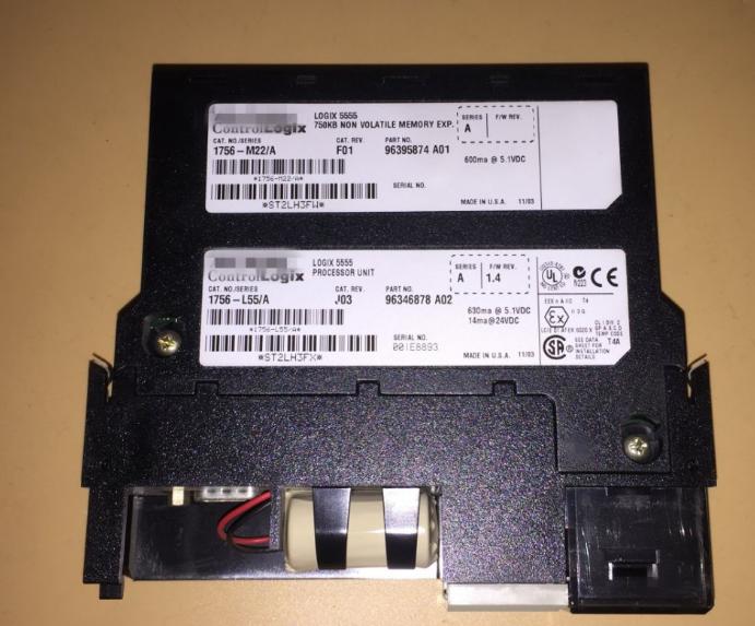 A-B 1756-L55M16 LOGIX5555 处理器模块 7.5M内存 ControlLogix系统模块