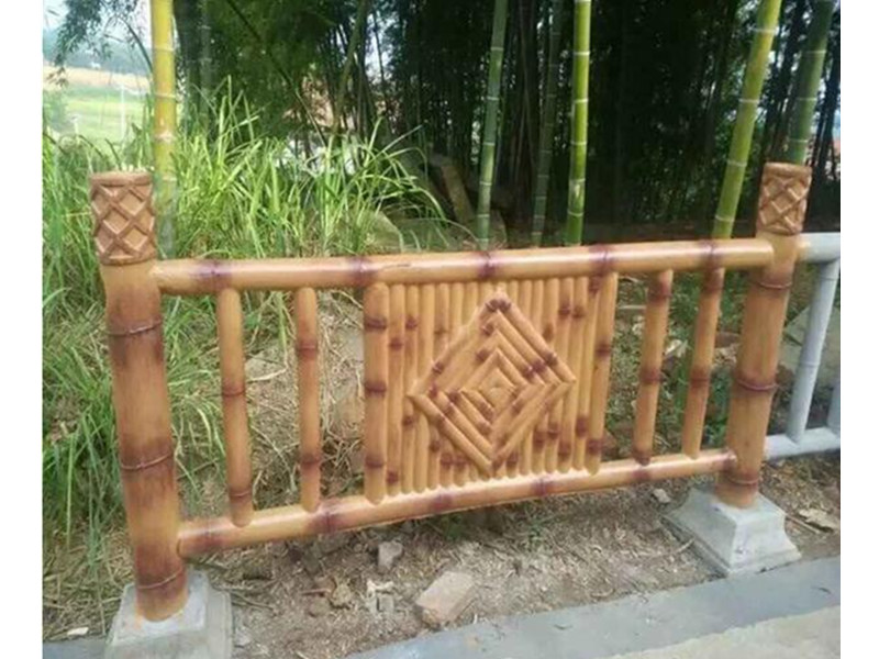 仿竹栏杆供货商：漳州仿竹护栏专业供应商  仿竹栅栏  水泥仿竹护栏