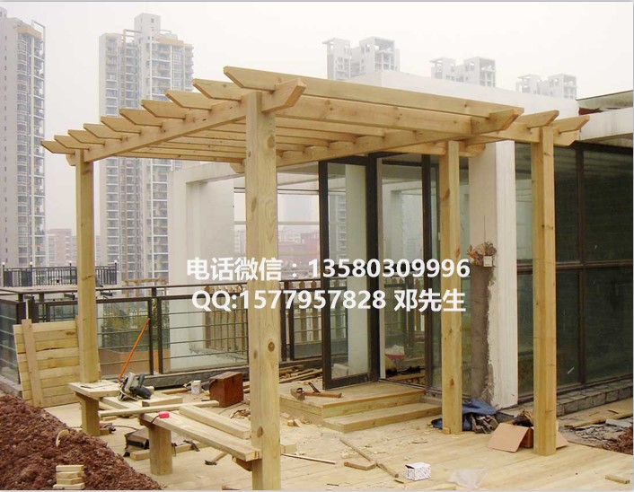 休闲走廊葡萄花架 木质园林葡萄架 定做木花架  木质葡萄架  定做花架