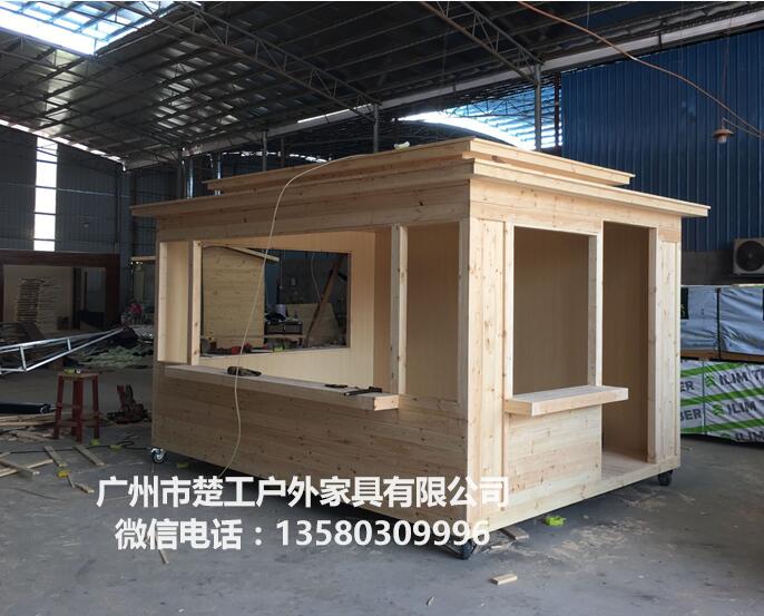 防腐木质亭子 广州庭院茶水亭 商业街零售木亭  售票岗亭  户外售货木亭