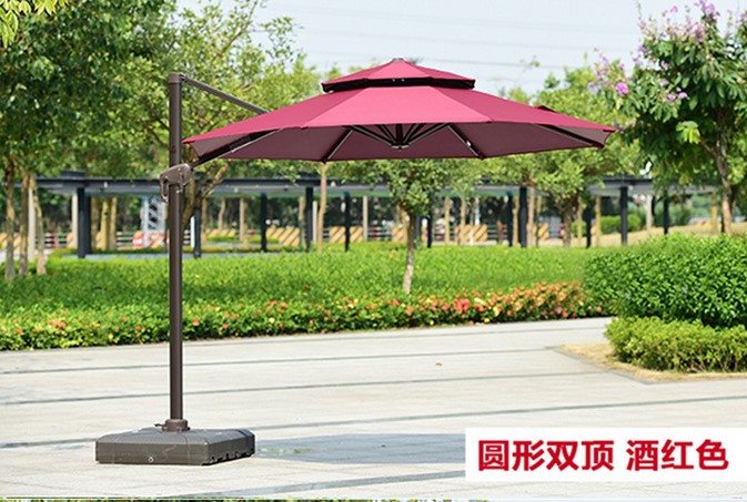 海滩遮阳伞 户外太阳伞厂家 铝制罗马伞批发  户外伞