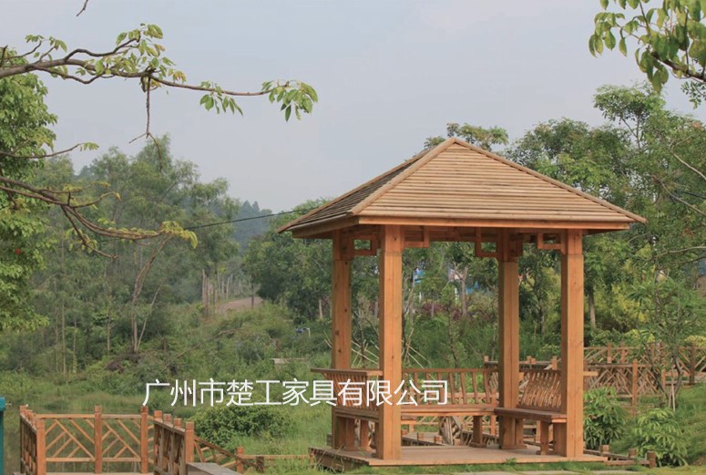 酒店休闲木亭 定制安装景区防腐木亭 公园休息凉亭