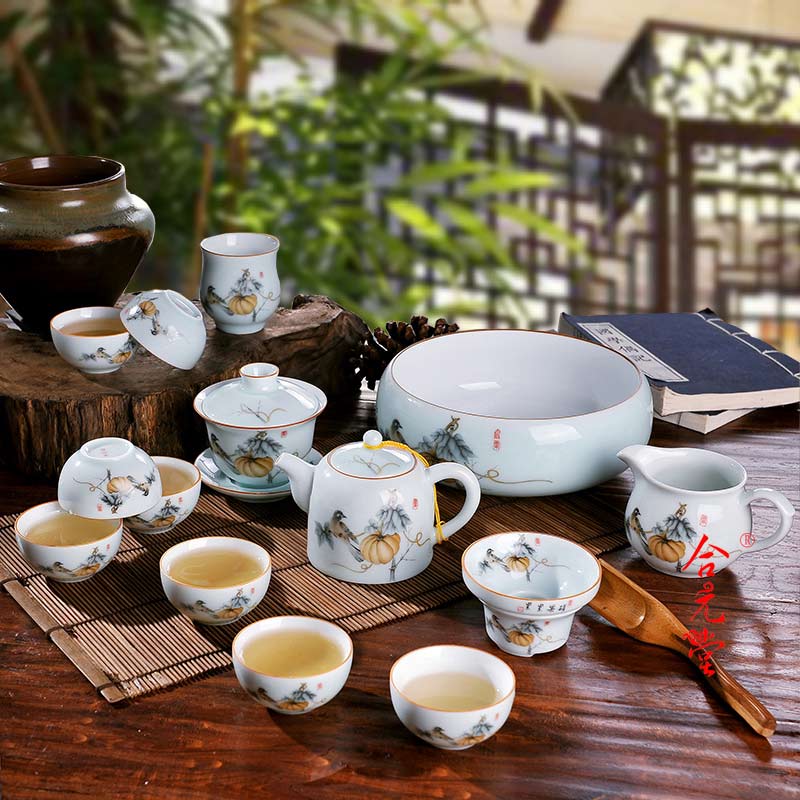 高档礼品功夫茶具套装定制 陶瓷茶具套装 礼品陶瓷茶具定制 高档礼品茶具