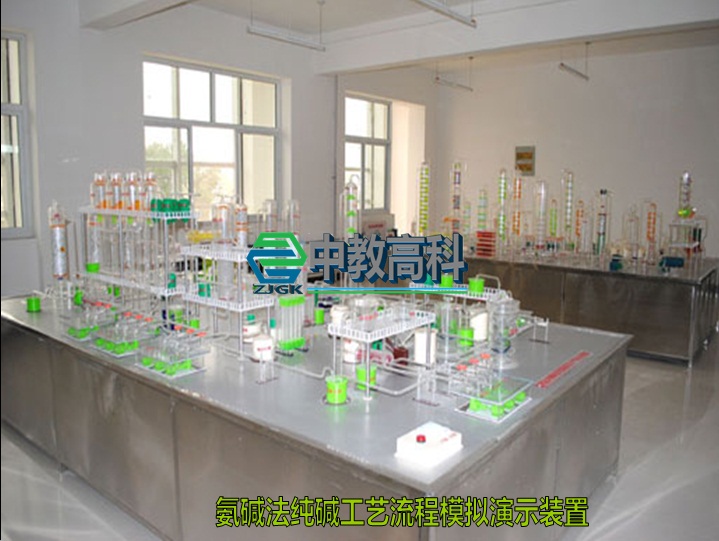 ZJGKHG10纯碱工艺流程演示装置&nbsp;&nbsp;纯碱工艺模型&nbsp;&nbsp;化工模型&nbsp;&nbsp;化工实训装置