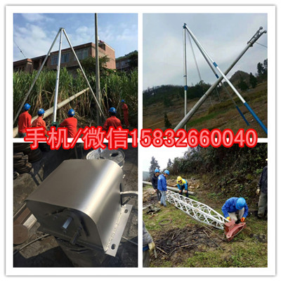 管式铝合金拔杆器水泥杆立杆机 立杆机厂家