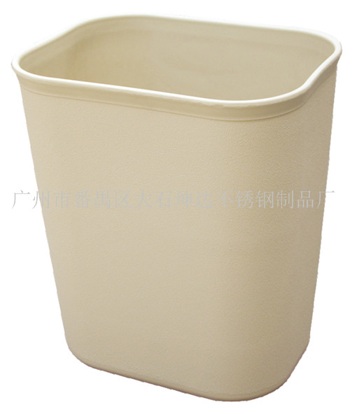 酒店用品方锥形塑料阻燃垃圾桶 家用房间桶废纸篓