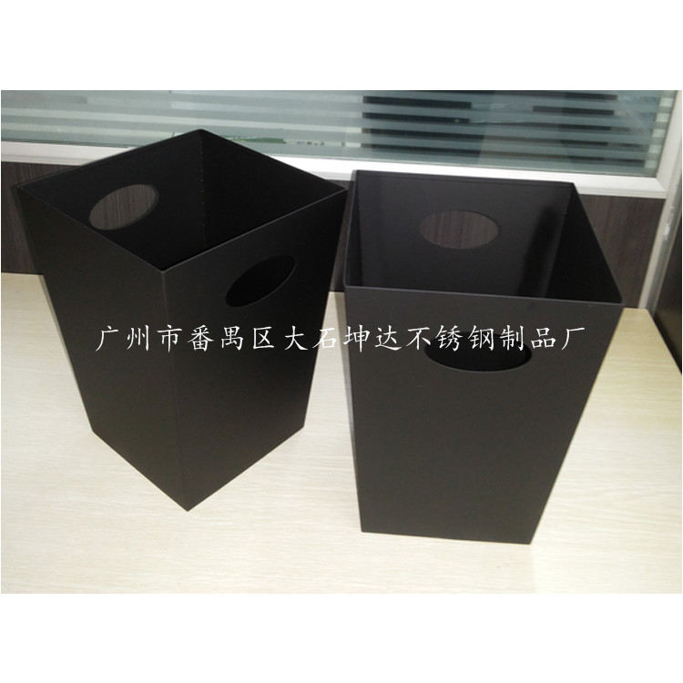 直销皮革面方锥形房间桶（带内桶）复古大号废纸篓  果皮桶