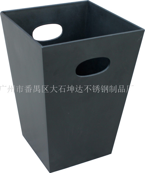 直销皮革面方锥形房间桶（带内桶）复古大号废纸篓  果皮桶