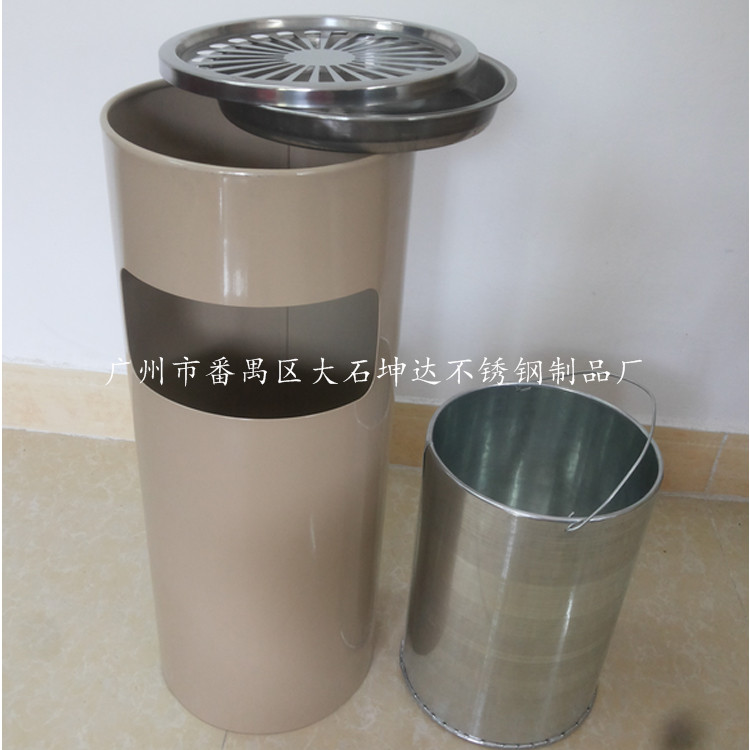 【商场/写字楼/车站】圆形菊花格烟灰桶 果皮箱