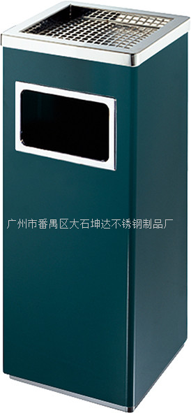 批发不锈钢正方形丽格烟灰桶 酒店果皮箱 写字楼收集箱
