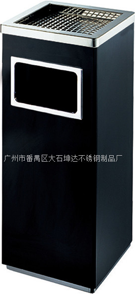 批发不锈钢正方形丽格烟灰桶 酒店果皮箱 写字楼收集箱