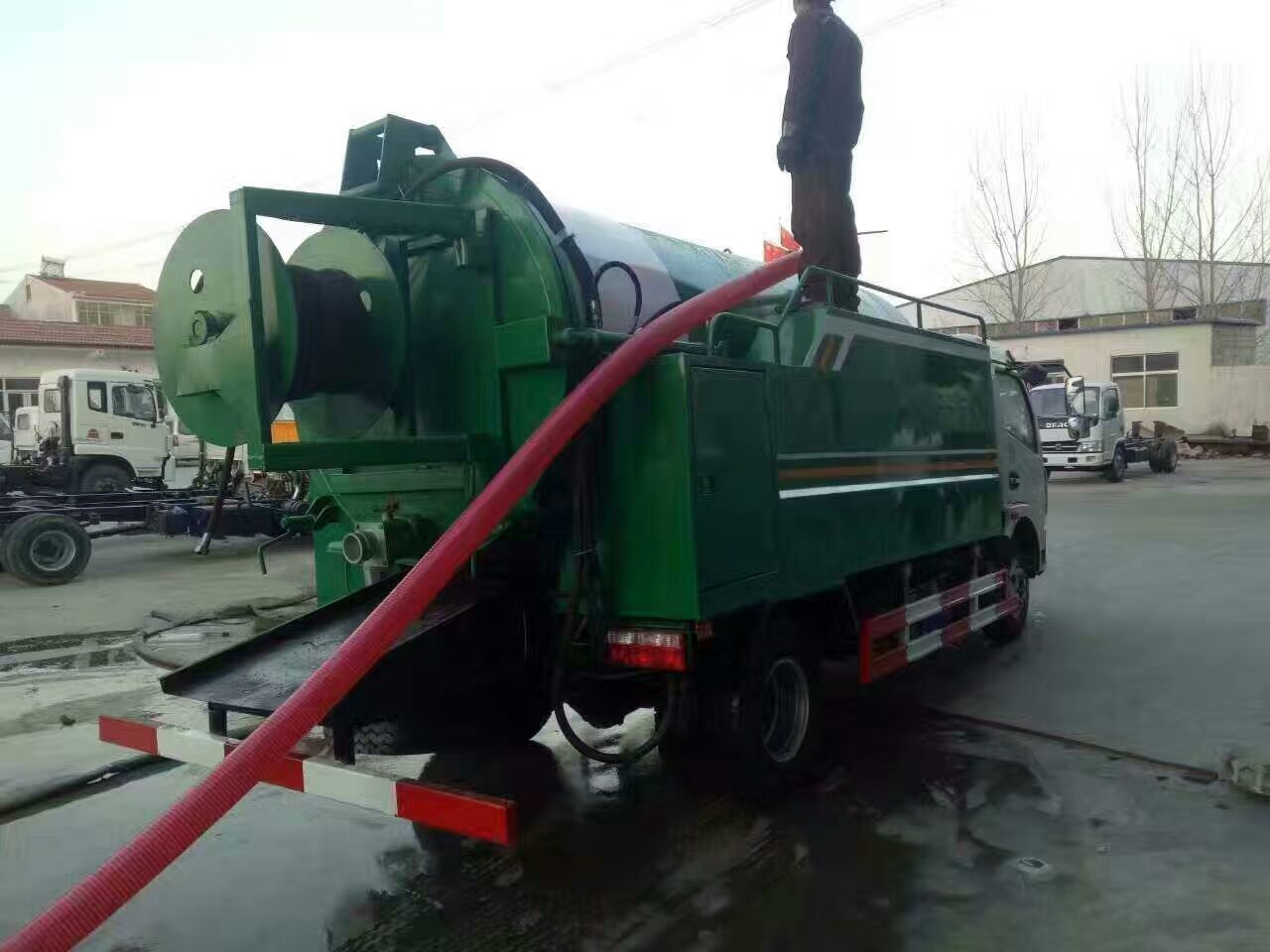 陕西厂家专业生产高压清洗车  二手高压清洗车  高压清洗吸污车