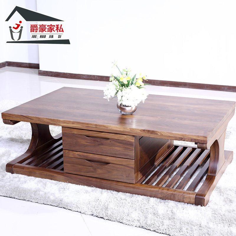 北美黑胡桃木实木书桌办公桌带活动柜书架老板桌大班台&nbsp;&nbsp;北欧篱笆