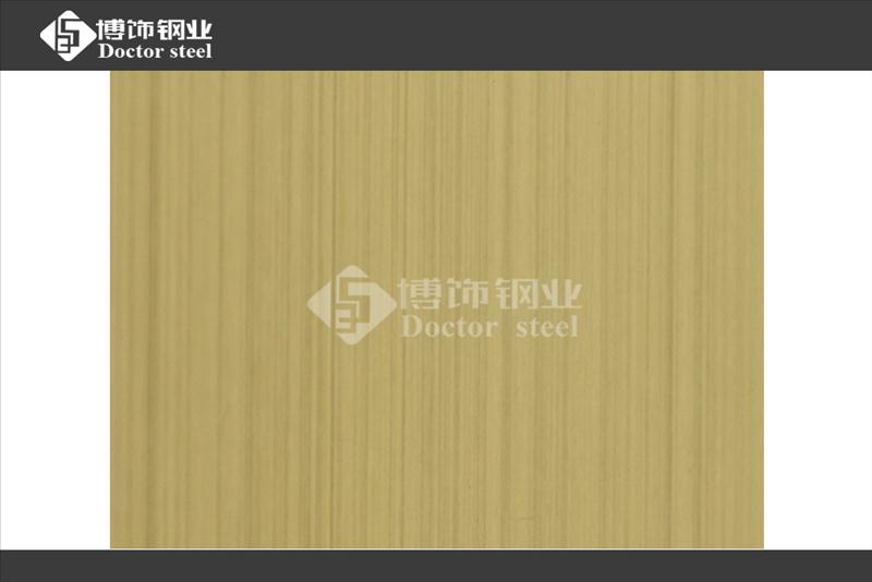 黄金不锈钢拉丝板，不锈钢金色，不锈钢电镀厂家  金色不锈钢  电镀不锈钢