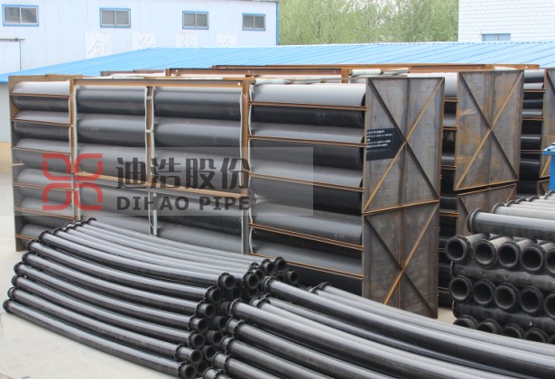 迪浩耐磨信誉好的耐磨管道销售商——山东耐  矿山耐磨管厂家  耐磨管道生产厂家