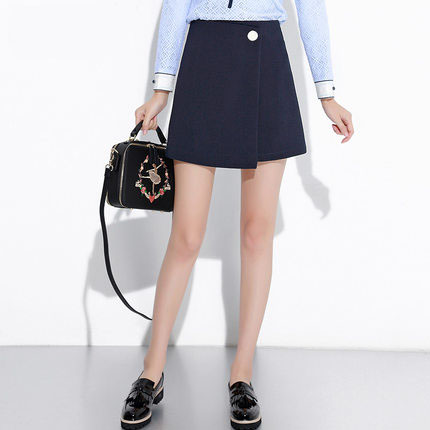 2017新款半身裙女夏A字裙高腰包臀瘦短裙女夏季