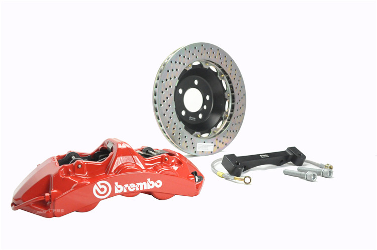 宝马3系改装刹车制动Brembo GT6刹车套件原装刹车皮  六活塞刹车卡钳