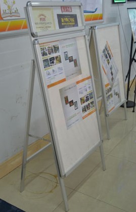 立式双层海报架宣传单架  厂家定制海报架