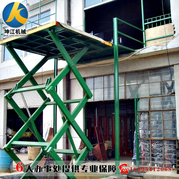 固定剪叉式升降平台广东升降货梯仓库货梯 液压升降机 升降云梯