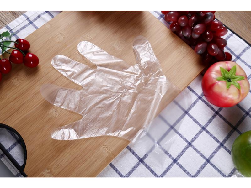 泉绿恒透明一次性手套盒装家用户外PE塑料一次性手套&nbsp;&nbsp;PE一次性手套