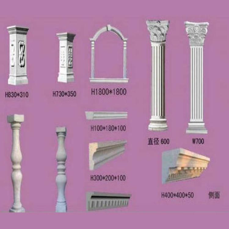 河南GRC欧式构件/罗马柱/檐线 生产批发零售  grc构件  水泥构件