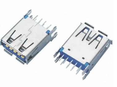 USB3.0母座 鱼叉脚 SMT母座 9P 贴片插座&nbsp;&nbsp;OTG转接头&nbsp;&nbsp;HDMI连接器&nbsp;&nbsp;MIIN连接器
