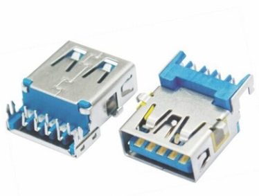 USB3.0母座 鱼叉脚 SMT母座 9P 贴片插座&nbsp;&nbsp;OTG转接头&nbsp;&nbsp;HDMI连接器&nbsp;&nbsp;MIIN连接器