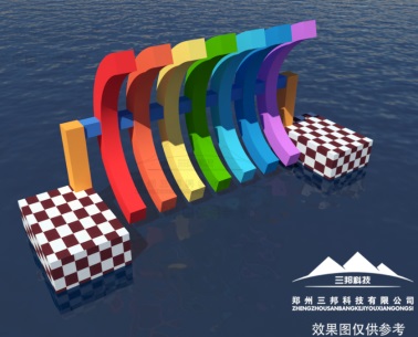 水上冲关项目都包括哪些?  水上冲关设备  三邦户外  水上乐园设备