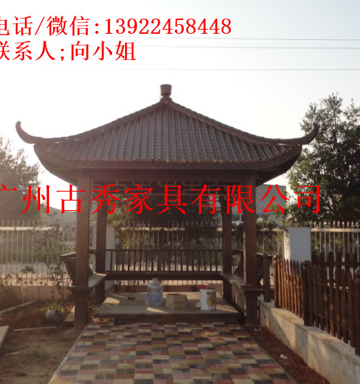 酒店休闲中式亭子，防腐木四角亭&nbsp;&nbsp;防腐木四角亭子&nbsp;&nbsp;防腐木中式亭子