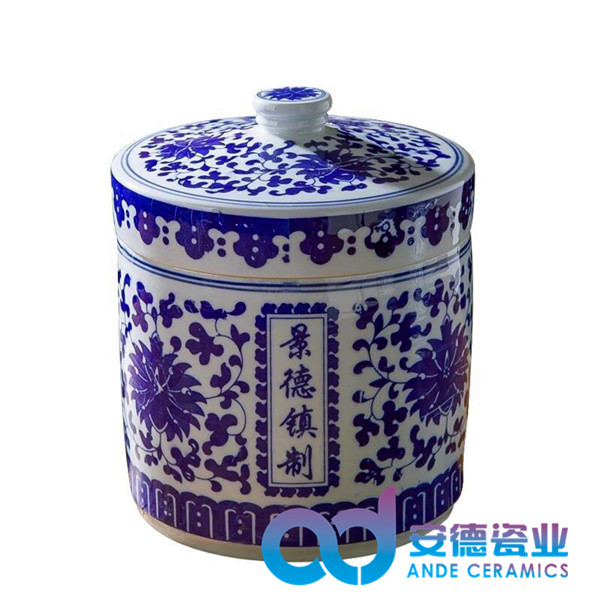 茶叶罐青花罐子厂家定制&nbsp;&nbsp;陶瓷罐子定制&nbsp;&nbsp;茶叶罐厂家销售&nbsp;&nbsp;青花陶瓷茶叶罐