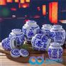 粉彩陶瓷罐子厂家 茶叶罐厂家定制