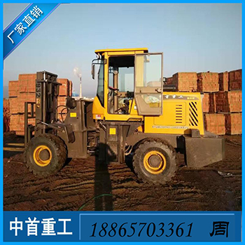 多功能叉车3吨叉车带侧翼中首重工四驱叉车福建南平