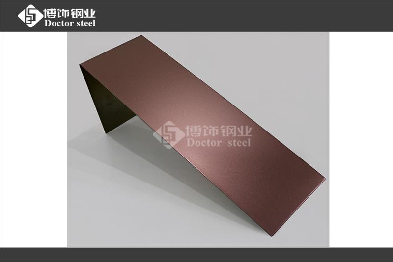 201咖啡红不锈钢喷砂板，专业不锈钢喷砂板厂  201不锈钢喷砂板