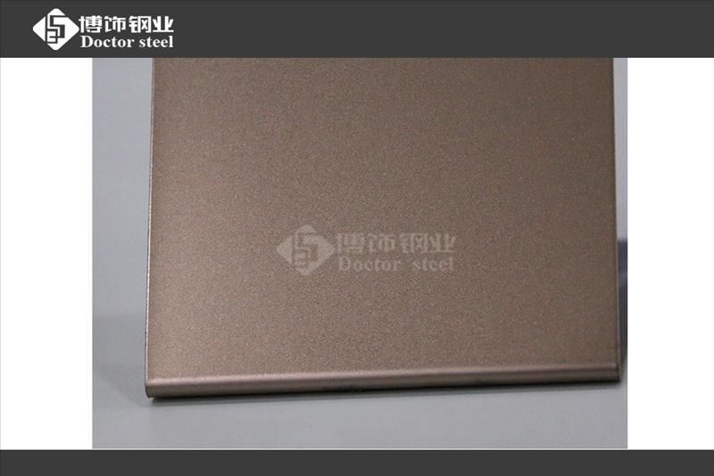 304古铜色不锈钢喷砂板，电镀彩色不锈钢装饰板  304古铜不锈钢