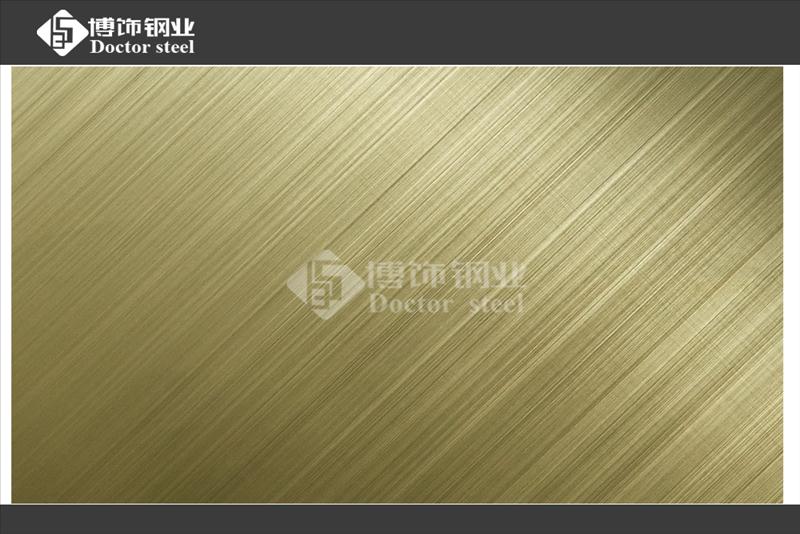 双向手工拉丝不锈钢彩色板，彩色不锈钢装饰板  不锈钢手工拉丝