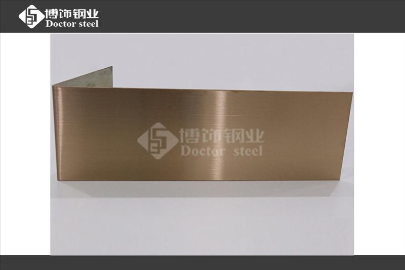 彩色不锈钢装饰板，亮光无指纹拉丝玫瑰金不锈钢装饰板  亮光拉丝不锈钢板