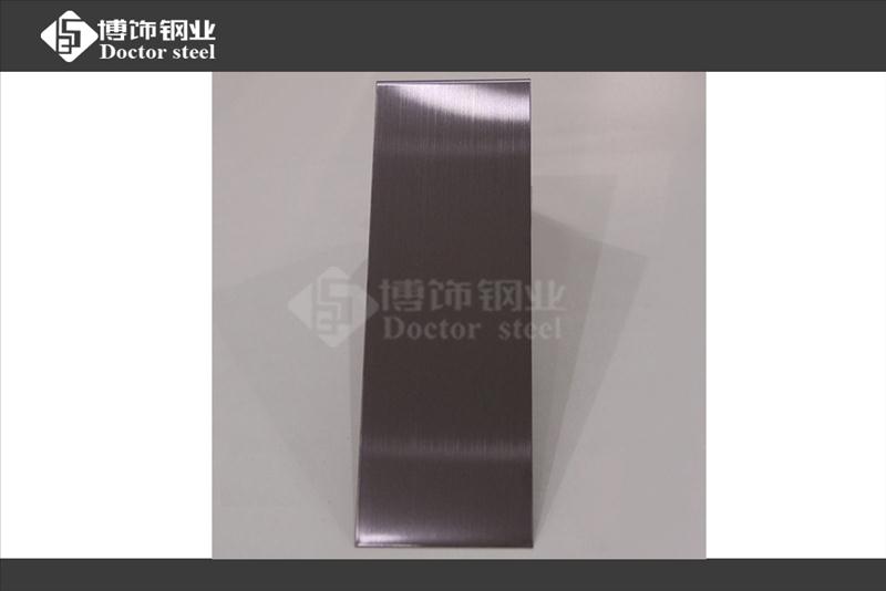 青黑拉丝304不锈钢装饰板，水镀黑钛不锈钢生产厂家  青黑拉丝不锈钢