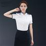 烔烁夏季职业装工作服女短袖衬衫OL套装裙正装空姐