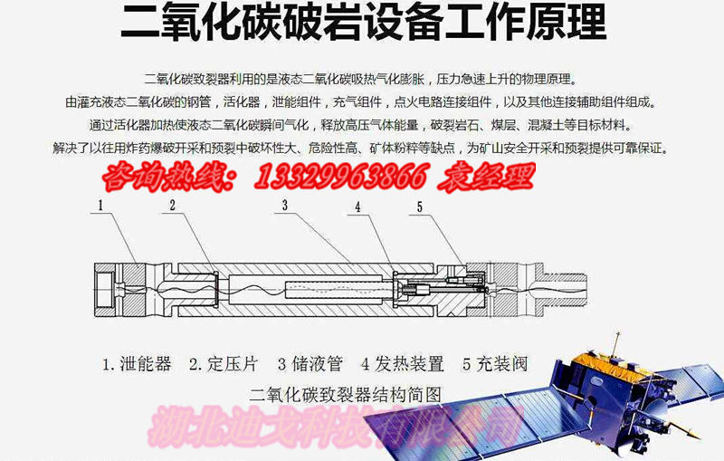 新疆新一代二氧化碳气体炸石器批量供应  二氧化碳炸石器  二氧化碳爆破设备
